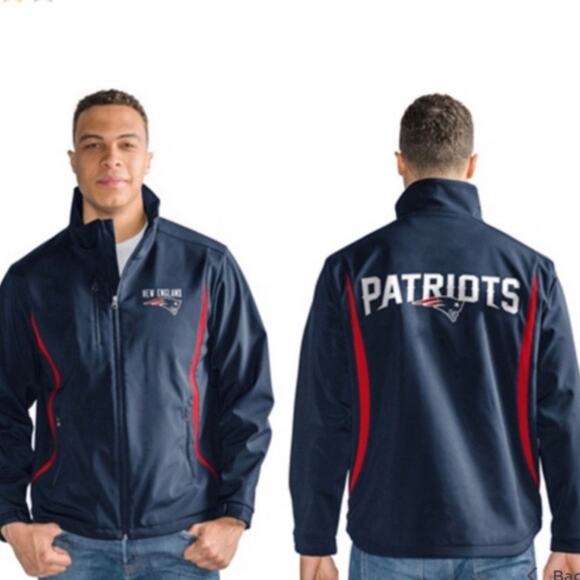 New England Patriots NFL Soft Shell Full Zip Jacket Size XL NWT - Picture 1 of 11
